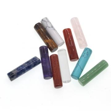 Natural Cylinder Quartz Crystal tube Beads 10X38MM for Diy Jewelry