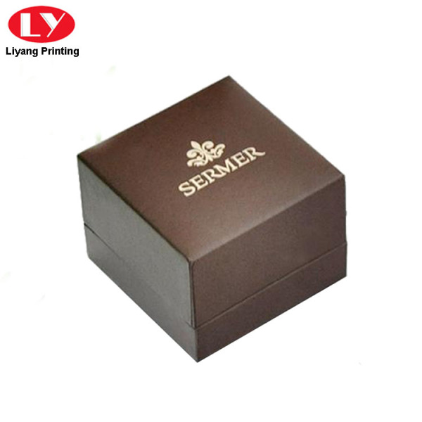 Luxury Plastic Hinge Ring Gift Boxes