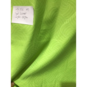Polyester Green Color Embossed Microfiber  Fabrics