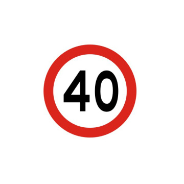 Aluminum circular speed limit traffic signs