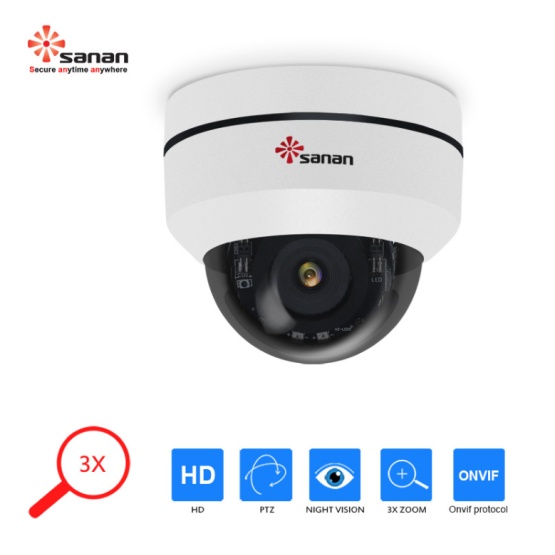 2.8-12mm Wired Security CCTV PTZ IP Camera