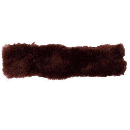 Horse sheepskin girth sleeve cover