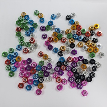 M3 Green aluminum lock nuts for hexacopter