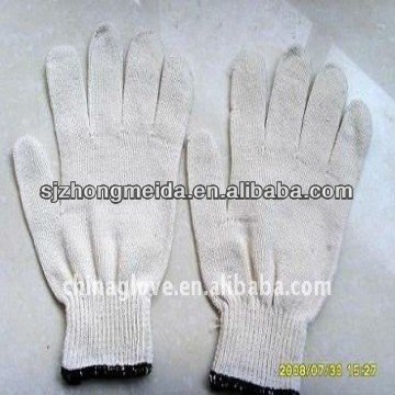string cotton knitted gloves/cotton working gloves