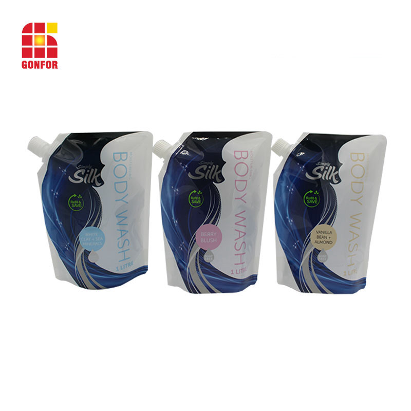 Custom Printed Liquid Soap Bag Standing Doypack For Detergent