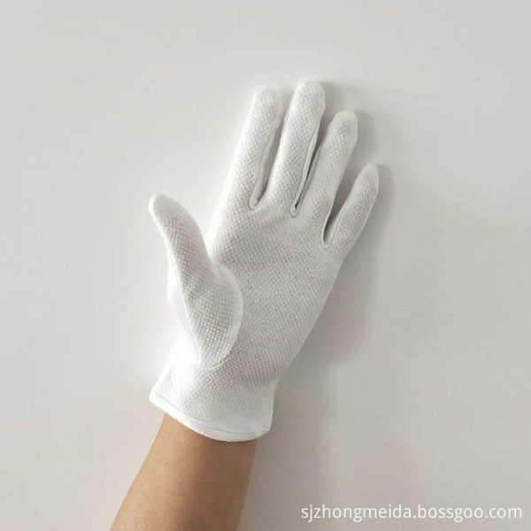 Gripper Dots Gloves For Waiters Palm