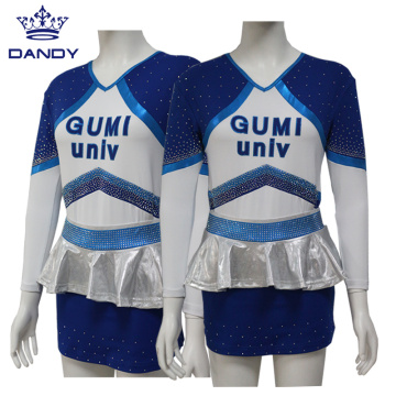 Custom Rhinestones Cheerleading Uniforms