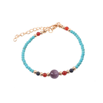 3MM Round Beads Turquoise Gemstone Chakra Bracelet for women Men
