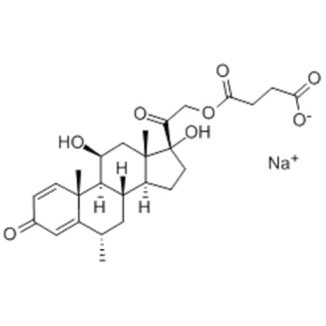 Pregna-1,4-diene-3,20-dione,21-(3-carboxy-1-oxopropoxy)-11,17-dihydroxy-6-methyl-, monosodium salt,( 57186200,6a,11b) CAS 2375-03-3