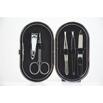 Manicure set in leather case