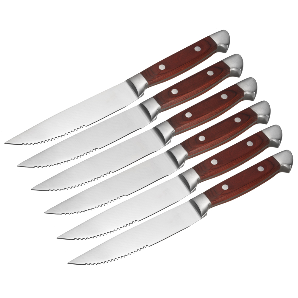 6-Piece Half Serration Steak Knife Set