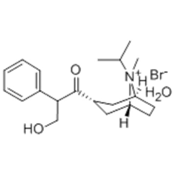 8-Azoniabicyclo[3.2.1]octane,3-(3-hydroxy-1-oxo-2-phenylpropoxy)-8-methyl-8-(1-methylethyl)-, bromide,hydrate (1:1:1),( 57191722,3-endo,8-syn) CAS 66985-17-9