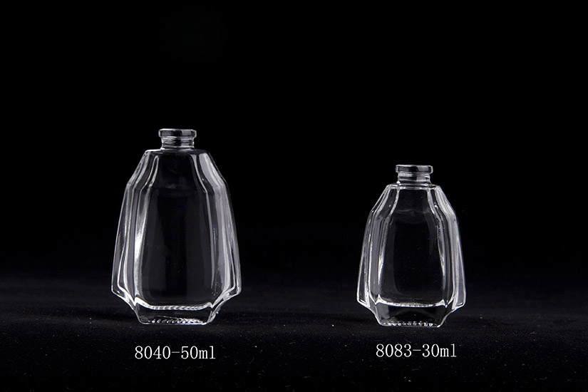 double wall glass perfume bottle