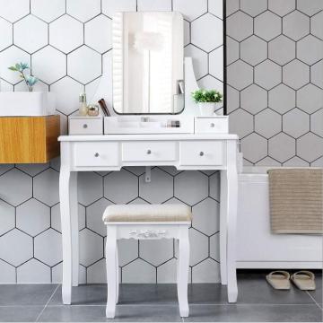 Vietnam made white vanity cheap modern dressing table designs