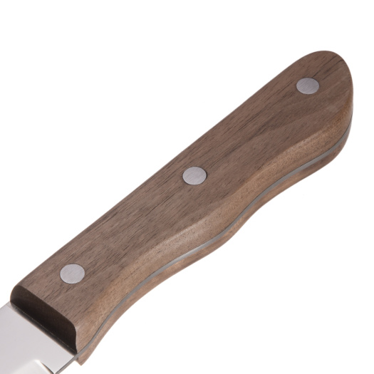 Garwin jumbo steak knife with wooden riveted handle