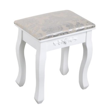 modern Large-capacity simple cheap white dressing table stool