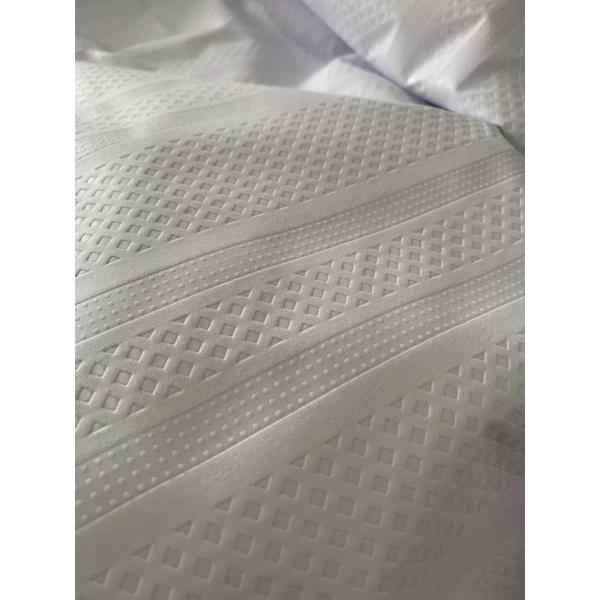 Polyester white emboss fabric