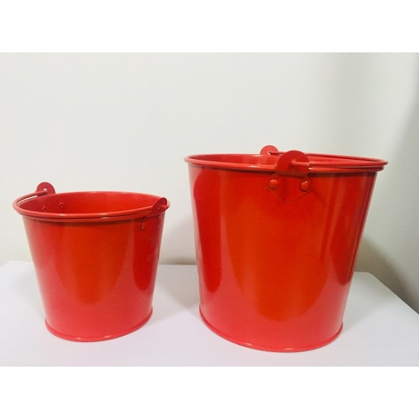 Colored Mini Metal Buckets with Handles