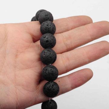14MM Loose natural Lava stone Round Beads for Making jewelry
