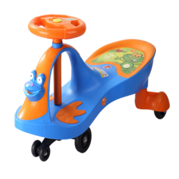 Frog Shape Child Swing Car Outdoor Toy Car