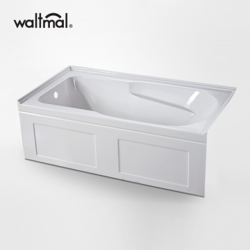 Expanse Acrylic Alcove Bathtub in White
