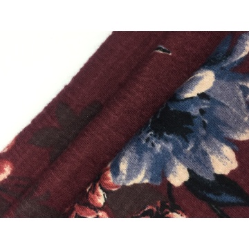 Cotton Tripe Crepe Print Knit Fabric