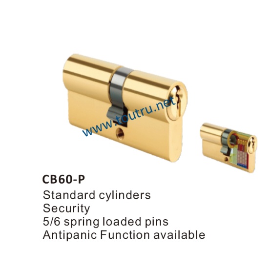 60mm brass double cylinder euro lock cylinder profile
