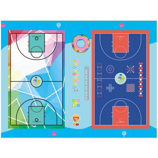 3D Customized Indoor Basketball Flooring