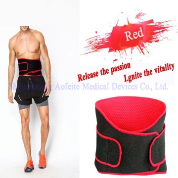 Ventilated magnetic waist support belt for men