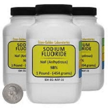 sodium fluoride molecular model