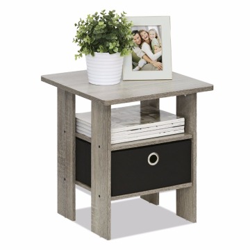 Simple stylish design oak 2 layers Bedside Table night stand for any room