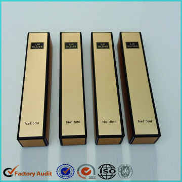 Custom Gold Color Cardboard Lipstick Boxes