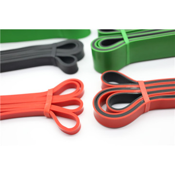 Natural latex resistance bands roll for yoga exercises