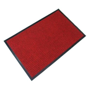 Hotel entrance durable ribbed polyester door mat