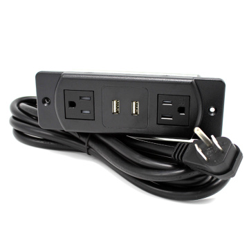 2 Sockets with 2 USB Ports Power Outlet