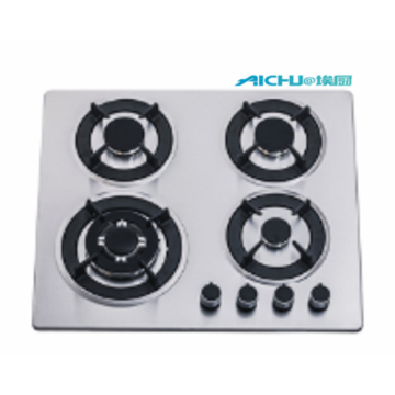 4 Burners Steel Gas And Electric Stove
