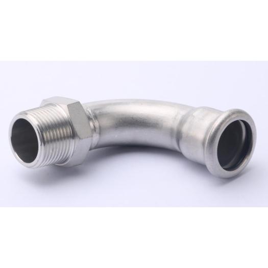 Stainless Steel 90 Elbow Male Thread Pipe Fitting
