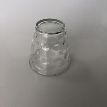 Cone glass candle cup