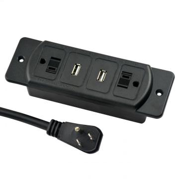 US Dual Power Outlets USB Socket For Office