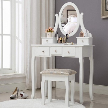 Vanity Wooden Dressing Table with Mirror