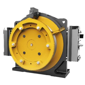 Elevator PM Gearless Machine Rearmounted Cooling Fans