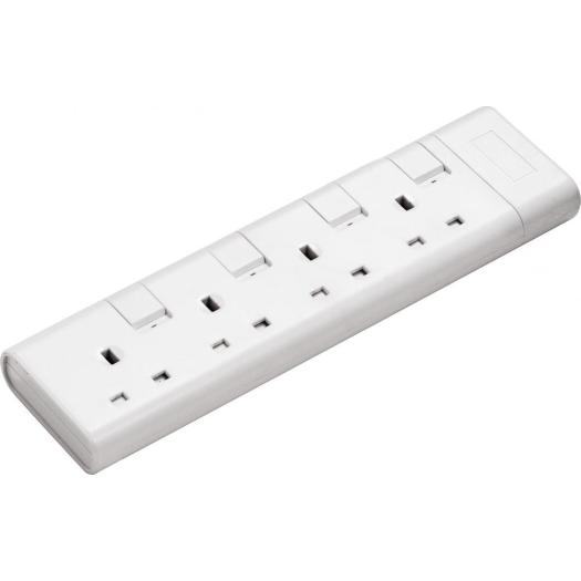 4 outlet UK extension cord
