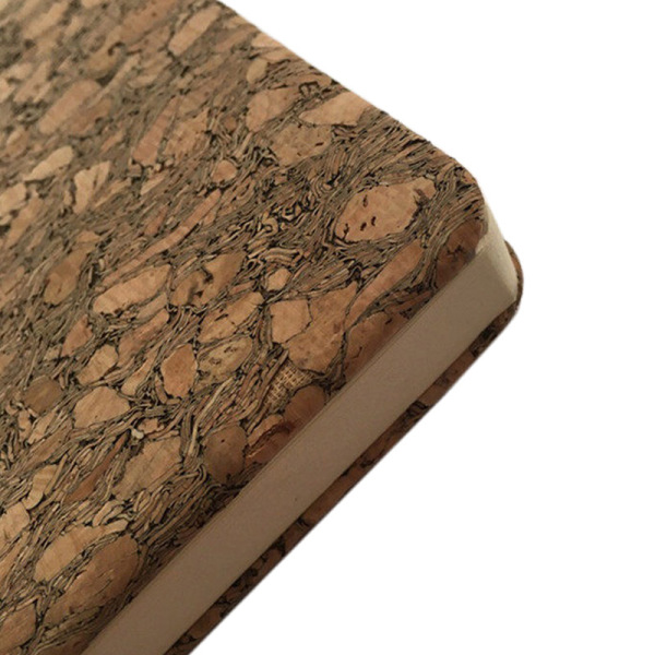 Cork Leather with natural cork veneer PU backing