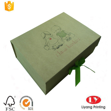 Brown kraft paper gift packaging box