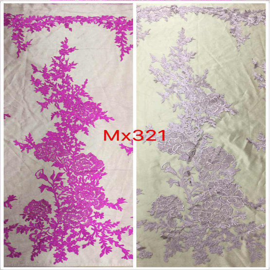 Vantage Flower Lace Embroidery Fabric