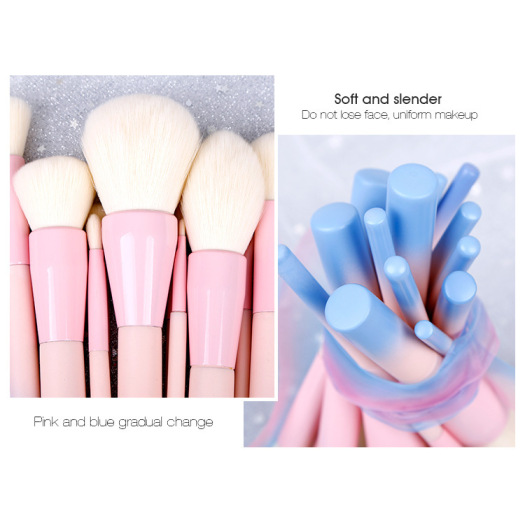 14 pink synthetic makeup brush