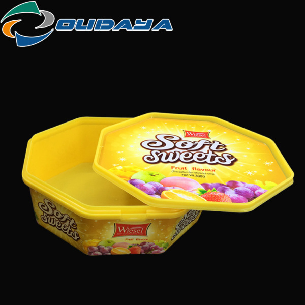 1.6L High Quality Plastic IML Gift Container