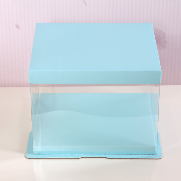 Birthday cake box clear plastic cake box