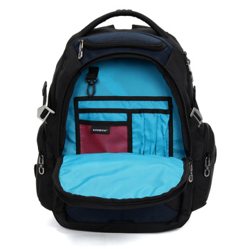 Leisure travel waterproof black Suisswin backpack