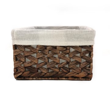 Rectangular Woven Seagrass Storage Bins with Handle